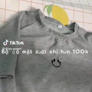 Bộ thun mặc ở nhà chất liệu cotton mát mẻ mùa hè AO17